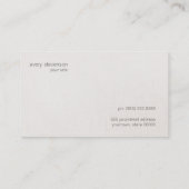 Feestelijke Fun Faux Sparkly Sequins Schattige Gir Visitekaartje (Achterkant)