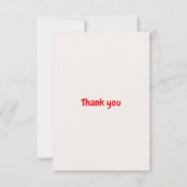 Feestelijke Fun Kleurrijke Geïllustreerde Kerstbin Bedankkaart (Achterkant)