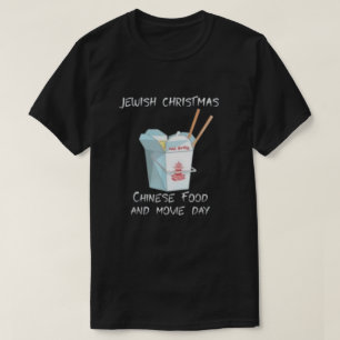 Feestelijke Fusion Joods Kerstmis Chinees eten T-shirt