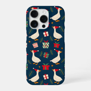 Feestelijke Gans Kerstmis – Grappig Kerstmis Grap iPhone 16 Pro Hoesje