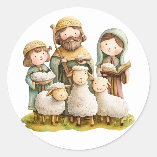 Feestelijke geboorte Stickers (Voorkant)