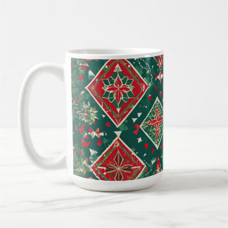 Feestelijke Geometrische Kerstcharme Mok