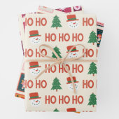 Feestelijke Geschenk Wrap Sheets met Kerstmis Inpakpapier Vel (In situ)
