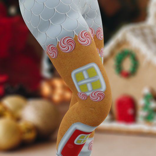 Feestelijke Gingerbread House Funny Christmas Legg Leggings