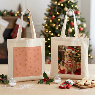 Feestelijke Golden Retriever Kerstman Hoed Vakanti Tote Bag