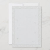 Feestelijke Goud & Wit Kerstdiner Menu Kaart (Achterkant)