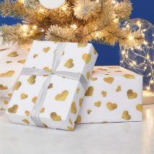 Feestelijke Gouden Confetti Harten Cadeau