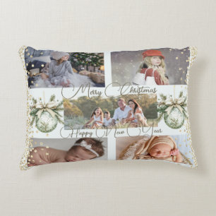 Feestelijke gouden scripts Gelukkig Nieuwjaar Accent Kussen