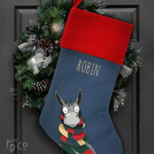 Feestelijke Grappige Dapper Donkey | Blauw