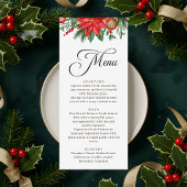 Feestelijke Greenery Script Kalligrafie Trouwen Menu