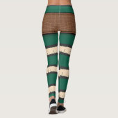 Feestelijke Groene Elf Kostuum Leggings - Vakantie (Achterkant)