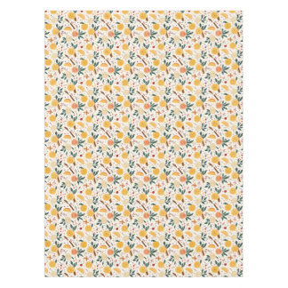 Feestelijke groene en Oranje citrus en kaneel Tafelkleed