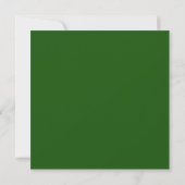 Feestelijke groene feestelijke oefendiner voor de  kaart (Achterkant)