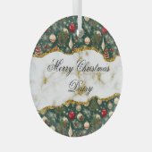 Feestelijke Groene Kerstboom Decoratie Custom (Voorkant Rechts)