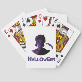 Feestelijke Halloween Mexicaanse Meisje Design Pokerkaarten