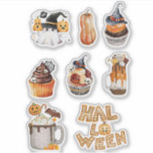Feestelijke Halloween Treats Sticker Sheet (Voorkant)