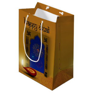 Feestelijke Happy Diwali Vuurwerk - Medium Gift Ba Medium Cadeauzakje