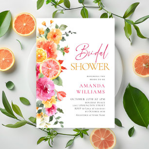 Feestelijke heldere bloemen bloemrijke citrus brui kaart