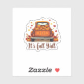 Feestelijke Herfst Oogst Ontwerp Vieren Herfst Zee Sticker (Vel)