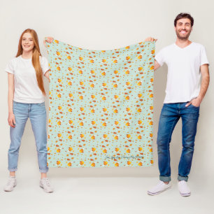 Feestelijke herfst snoep mais & bladeren patroon fleece deken