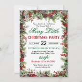 Feestelijke Holly Border kerstfeest Kaart (Voorkant)