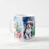 Feestelijke Honden Kerst Mok (Voorkant links)
