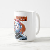 Feestelijke honkbal: Halloween ontmoet Kerstmis Koffiemok (Voorkant rechts)