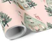 Feestelijke huizen inpakpapier (Rol Hoek)