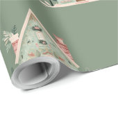 Feestelijke huizen inpakpapier (Rol Hoek)