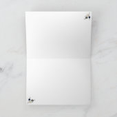 Feestelijke ijsbeer en winterbessen feestdagen kaart (Binnen)