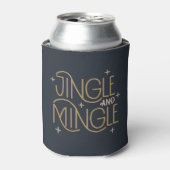 Feestelijke Jingle en Mingle Holiday Design Blikjeskoeler (Blikje Voorkant)