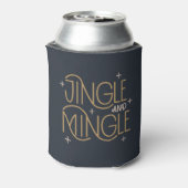 Feestelijke Jingle en Mingle Holiday Design Blikjeskoeler (Blikje Achterkant)