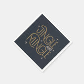 Feestelijke Jingle en Mingle Holiday Design Servet (Hoek)