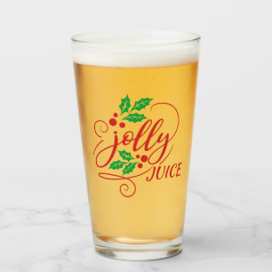 Feestelijke Jolly Juice Christmas Cheer Beer Glass Glas