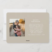 Feestelijke Joy 3-foto kerst Kaart (Achterkant)