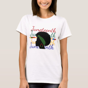 Feestelijke Juneteenth T-shirt met Pan-Afrikaanse