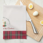 Feestelijke kaars Aangepaste Gepersonaliseerde Naa Theedoek (Quarter Fold)