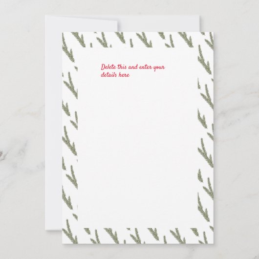 Feestelijke kabouters Merry Little Christmas Party Kaart (Achterkant)