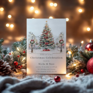 Feestelijke Kantoor Corporate Christmas Celebratio Kaart