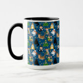 Feestelijke katten in kerstkostuums patroon mok (Links)