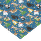 Feestelijke katten in kerstkostuums patroon tafelkleed (Gekanteld)