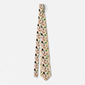 Feestelijke Katten Kerstpatroon Stropdas (Achterkant)