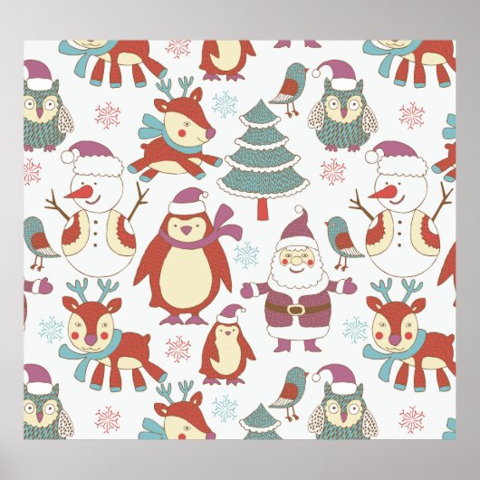 Feestelijke kerst: achtergrond poster (Voorkant)