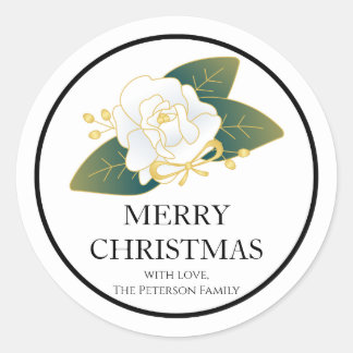 Feestelijke Kerst Botanische Sticker