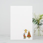 feestelijke kerst briefpapier (Staand voorkant)