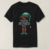 feestelijke kerst de gelukkig in ruste zijnde Elf  T-shirt (Design voorkant)