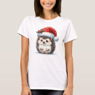 Feestelijke Kerst Egel T-shirt