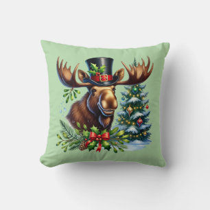 Feestelijke Kerst eland Vakantie Kussen