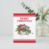  feestelijke kerst feestdagenkaart (Staand voorkant)