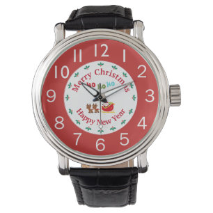 feestelijke kerst horloge